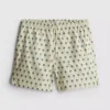 Badeshorts mit Palmen-Strukturmuster Badeshorts mit Palmen-Strukturmuster