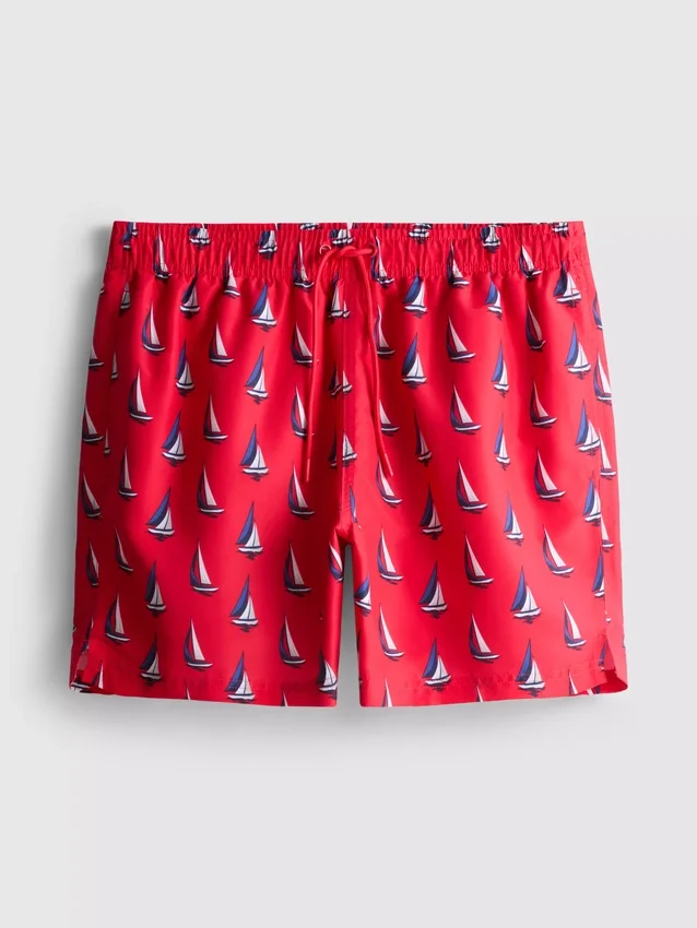 Badeshorts mit Segelboot-Motiv Badeshorts mit Segelboot-Motiv