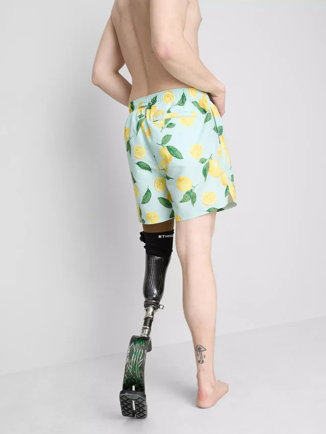 Badeshorts mit Zitronenprint Badeshorts mit Zitronenprint