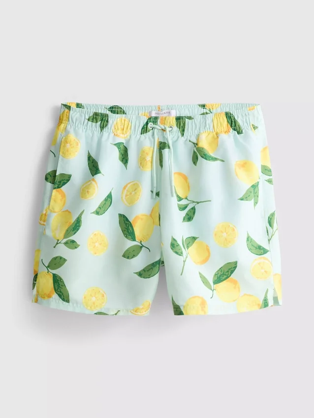 Badeshorts mit Zitronenprint Badeshorts mit Zitronenprint