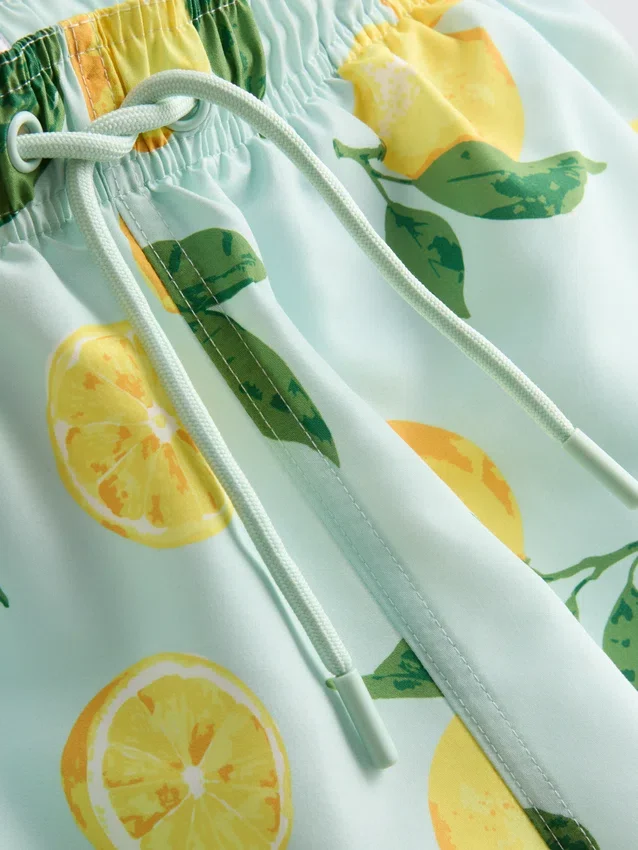 Badeshorts mit Zitronenprint Badeshorts mit Zitronenprint