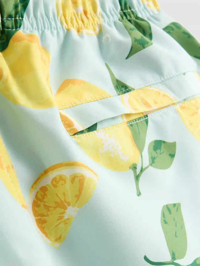 Badeshorts mit Zitronenprint Badeshorts mit Zitronenprint