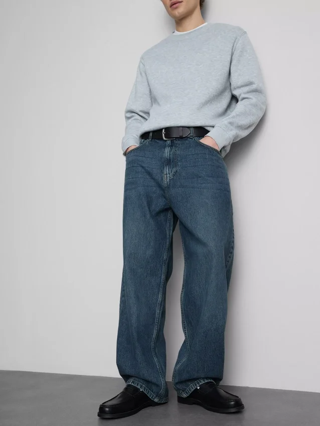 Baggy-Jeans mit mittlerer Leibhöhe Baggy-Jeans mit mittlerer Leibhöhe