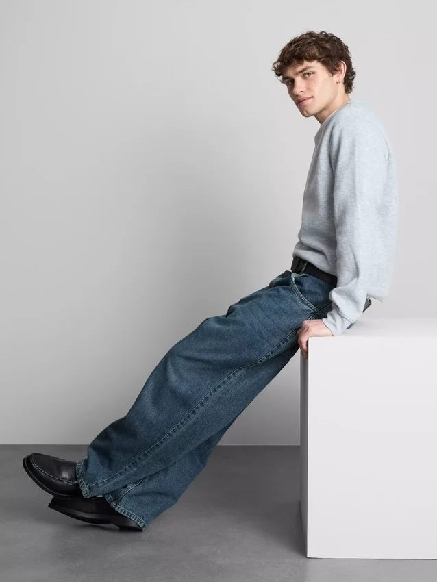 Baggy-Jeans mit mittlerer Leibhöhe Baggy-Jeans mit mittlerer Leibhöhe