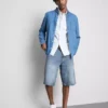 Baggy-Jeans-Shorts mit mittlerer Leibhöhe Baggy-Jeans-Shorts mit mittlerer Leibhöhe