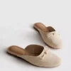 Ballerina-Sandalen mit Schleifenverzierung