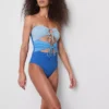 Bandeau-Badeanzug mit Cut-outs Bandeau-Badeanzug mit Cut-outs
