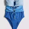 Bandeau-Badeanzug mit Cut-outs Bandeau-Badeanzug mit Cut-outs