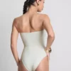 Bandeau-Badeanzug mit Muschelverzierungen Bandeau-Badeanzug mit Muschelverzierungen