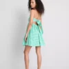 Bandeau-Mini-Kleid aus Baumwoll-Gingham Bandeau-Mini-Kleid aus Baumwoll-Gingham