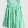 Bandeau-Mini-Kleid aus Baumwoll-Gingham Bandeau-Mini-Kleid aus Baumwoll-Gingham