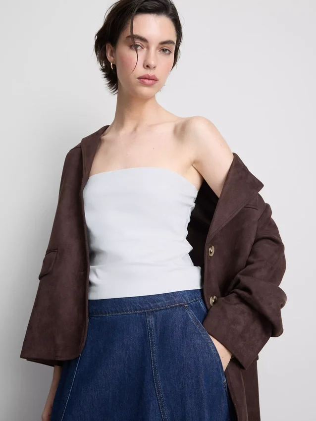 Bandeau-Top mit hohem Baumwollanteil Bandeau-Top mit hohem Baumwollanteil