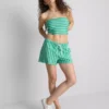 Bandeau-Top mit Streifenmuster aus baumwollreichem Material Bandeau-Top mit Streifenmuster aus baumwollreichem Material