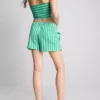 Bandeau-Top mit Streifenmuster aus baumwollreichem Material Bandeau-Top mit Streifenmuster aus baumwollreichem Material