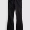 Baumwoll-Denim-Jeans mit ausgestelltem Bein und mittlerer Leibhöhe Baumwoll-Denim-Jeans mit ausgestelltem Bein und mittlerer Leibhöhe