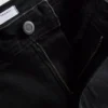 Baumwoll-Denim-Jeans mit ausgestelltem Bein und mittlerer Leibhöhe Baumwoll-Denim-Jeans mit ausgestelltem Bein und mittlerer Leibhöhe