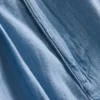 Baumwoll-Denim-Jeans mit Falten und weitem Bein Baumwoll-Denim-Jeans mit Falten und weitem Bein