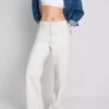 Baumwoll-Denim-Jeans mit geradem Bein Baumwoll-Denim-Jeans mit geradem Bein