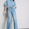 Baumwoll-Denim-Jeans mit geradem Bein Baumwoll-Denim-Jeans mit geradem Bein
