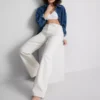 Baumwoll-Denim-Jeans mit geradem Bein Baumwoll-Denim-Jeans mit geradem Bein