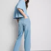 Baumwoll-Denim-Jeans mit geradem Bein Baumwoll-Denim-Jeans mit geradem Bein