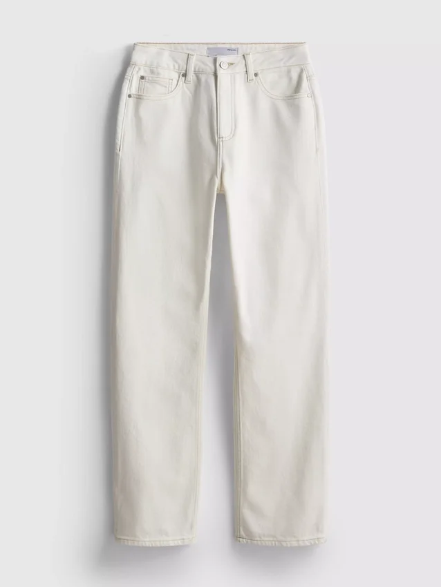 Baumwoll-Denim-Jeans mit geradem Bein Baumwoll-Denim-Jeans mit geradem Bein