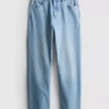 Baumwoll-Denim-Jeans mit geradem Bein Baumwoll-Denim-Jeans mit geradem Bein