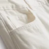 Baumwoll-Denim-Jeans mit mittlerer Leibhöhe und weitem Bein Baumwoll-Denim-Jeans mit mittlerer Leibhöhe und weitem Bein