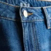 Baumwoll-Denim-Jeans mit mittlerer Leibhöhe und weitem Bein Baumwoll-Denim-Jeans mit mittlerer Leibhöhe und weitem Bein