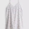 Baumwoll-Dobby-Nachthemd mit Blumenmuster Baumwoll-Dobby-Nachthemd mit Blumenmuster