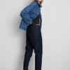 Baumwoll-Jeans mit mittlerer Leibhöhe und geradem Bein
