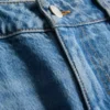 Baumwoll-Jeans mit mittlerer Leibhöhe und geradem Bein