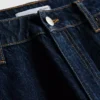 Baumwoll-Jeans mit mittlerer Leibhöhe und geradem Bein
