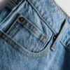 Baumwoll-Jeans mit mittlerer Leibhöhe und geradem Bein