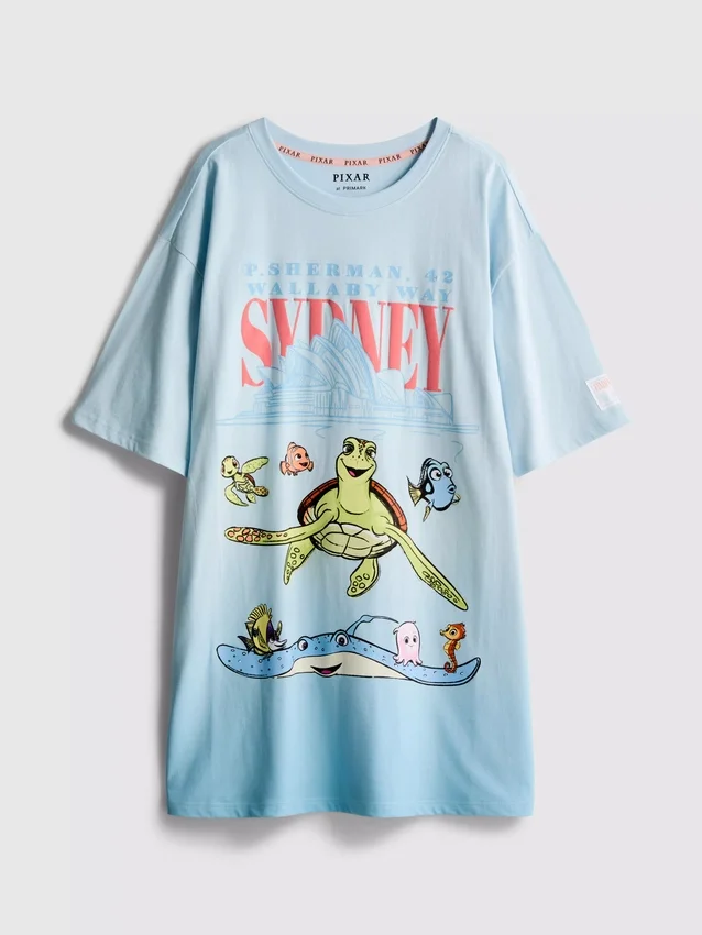 Baumwoll-Nachthemd mit „Findet Nemo“-Motiv von Disney Pixar Baumwoll-Nachthemd mit „Findet Nemo“-Motiv von Disney Pixar