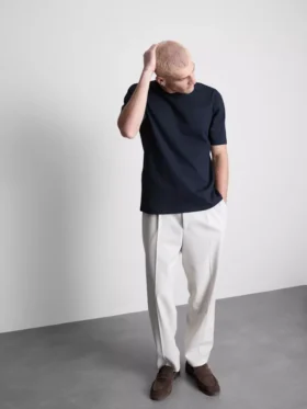 Baumwoll-T-Shirt in lockerer Passform