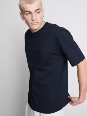 Baumwoll-T-Shirt in lockerer Passform