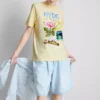 Baumwoll-T-Shirt mit Aufdruck Baumwoll-T-Shirt mit Aufdruck
