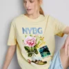 Baumwoll-T-Shirt mit Aufdruck Baumwoll-T-Shirt mit Aufdruck
