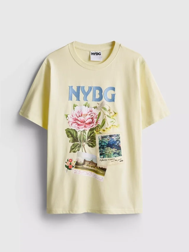 Baumwoll-T-Shirt mit Aufdruck Baumwoll-T-Shirt mit Aufdruck