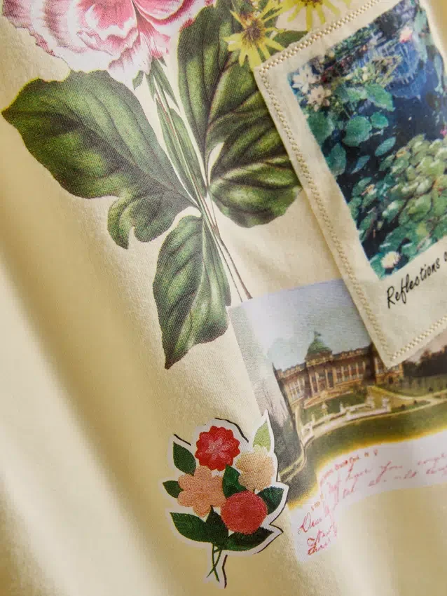 Baumwoll-T-Shirt mit Aufdruck Baumwoll-T-Shirt mit Aufdruck