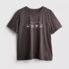 Baumwoll-T-Shirt mit Grafik und kurzen Shorts Baumwoll-T-Shirt mit Grafik und kurzen Shorts
