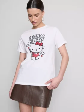 Baumwoll-T-Shirt mit Hello-Kitty-Motiv