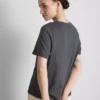 Baumwoll-T-Shirt mit kurzem Ärmel und Aufdruck