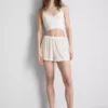 Bedruckte, gerippte Schlafanzug-Shorts
