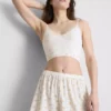 Bedruckte, gerippte Schlafanzug-Shorts