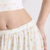 Bedruckte, gerippte Schlafanzug-Shorts