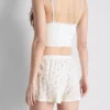 Bedruckte, gerippte Schlafanzug-Shorts