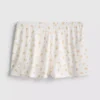 Bedruckte, gerippte Schlafanzug-Shorts
