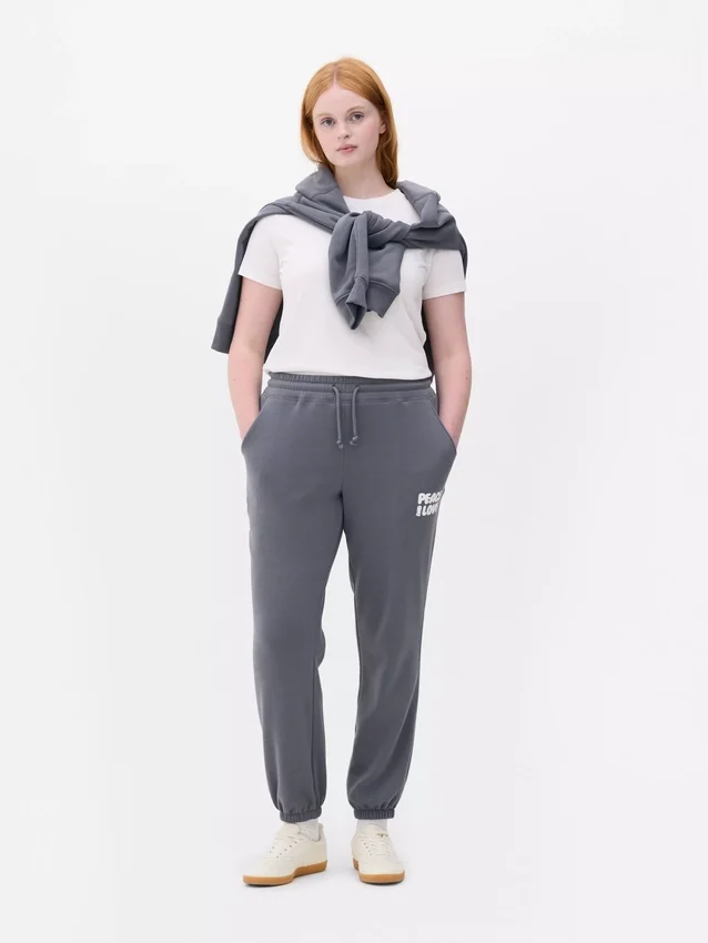 Bedruckte Jogginghose mit Bündchen Bedruckte Jogginghose mit Bündchen